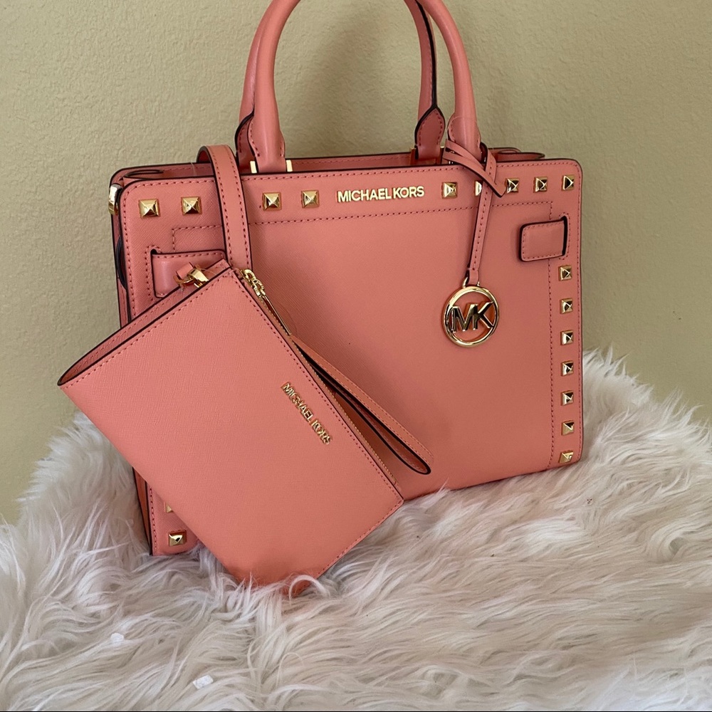 New Michael Kors medium rayne satchel & wallet - Picture 6 of 16